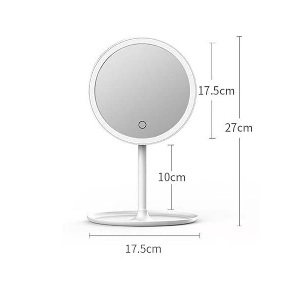 LED Vanity Mirror with Lights, Round Makeup Mirror with Adjustable Brightness and USB Charging for Flawless Makeup Application 4