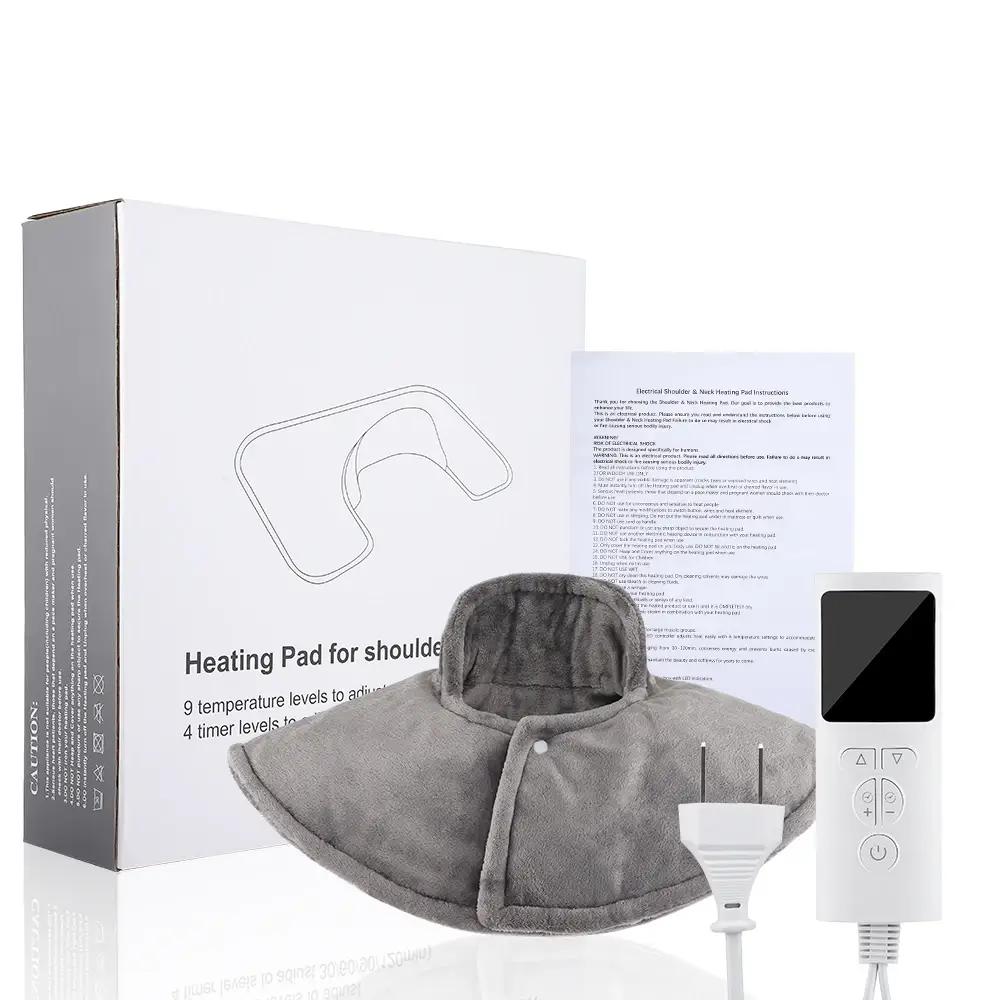 Electric Heating Pad for Neck and Back Relief – Adjustable Heat Therapy Shawl, Portable and Comfortable Design 1