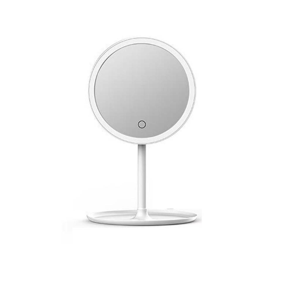 LED Vanity Mirror with Lights, Round Makeup Mirror with Adjustable Brightness and USB Charging for Flawless Makeup Application 0