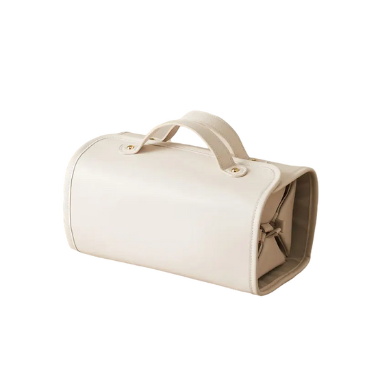 Waterproof Foldable Travel Makeup Bag Organizer with Large Capacity and Detachable Compartments - Stylish Cosmetic Case for Women 1